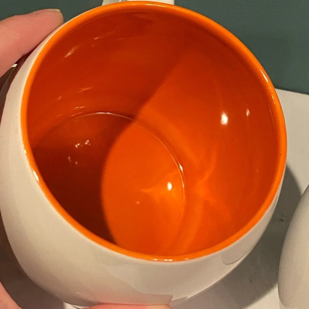 Pair of Crate & Barrel Stackable Mugs Cups